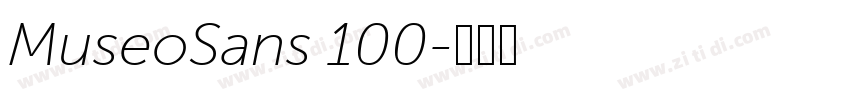 MuseoSans 100字体转换